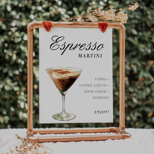 Póster Bebida con firma de Rótulo Espresso Martini (Subido por el creador)
