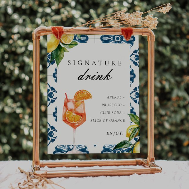 Póster Bebida de firma Aperol Positano Rótulo de ducha de (Subido por el creador)