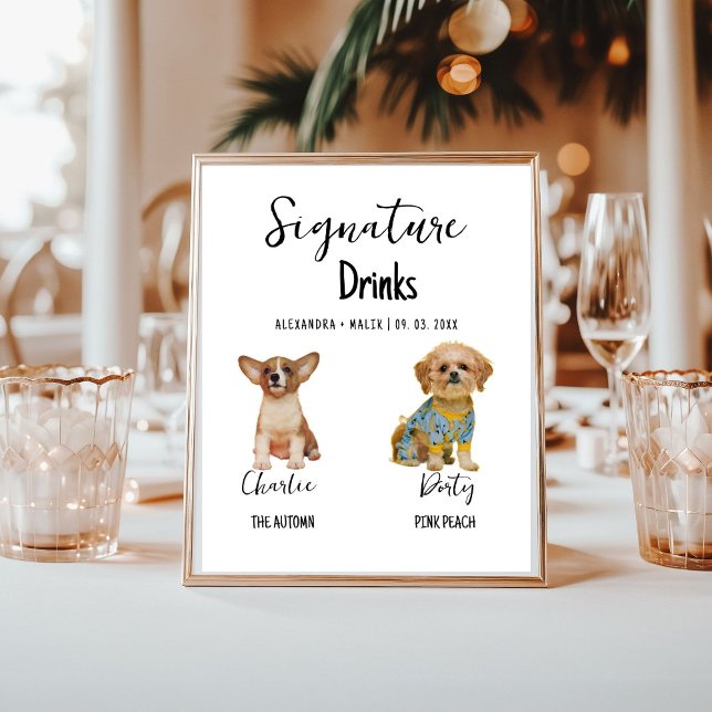 Póster Bebida de firma de caligrafía para perro mascota s (Subido por el creador)