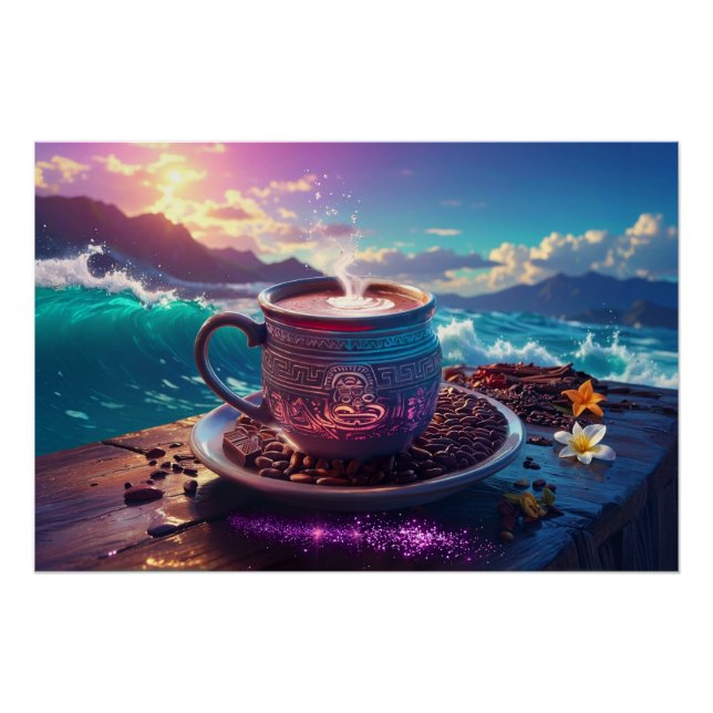 PÓSTER BEBIDA DE LOS DIOSES - CACAO (Anverso)