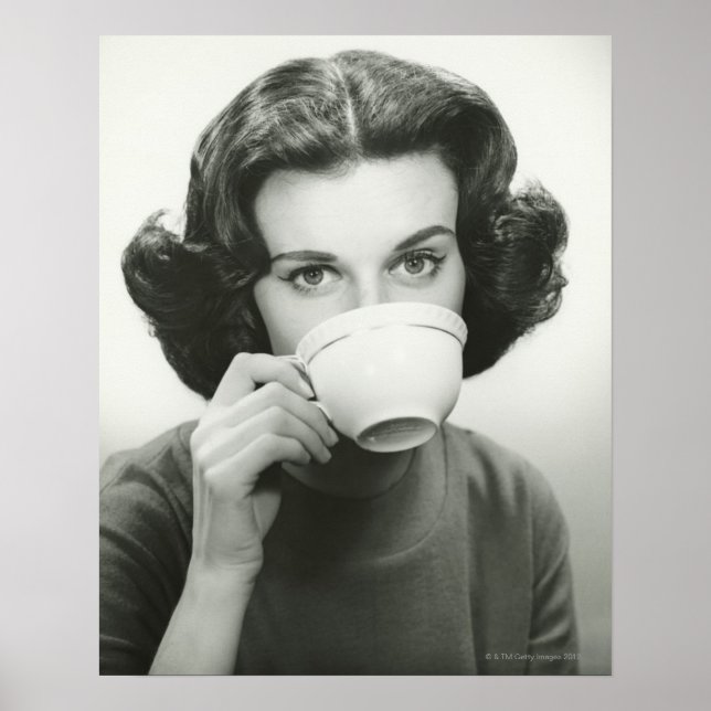 Póster Bebida de mujer (Frente)