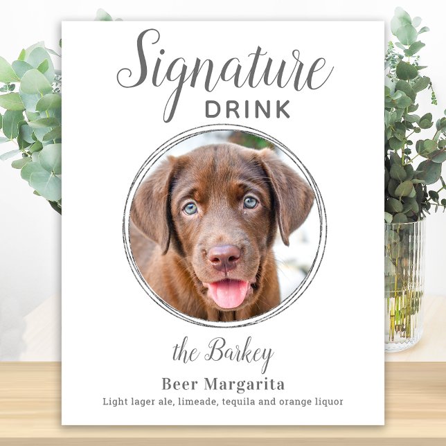 Póster Bebida emblemática Foto de boda del elegante perro (Subido por el creador)