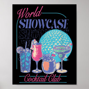 Póster Bebida Epcot World Showcase Tail Club Beber T
