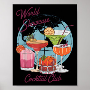 Póster Bebida Epcot World Showcase Tail Club Beber T