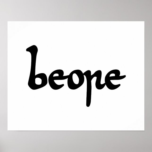 Póster Bebida inglesa antigua (Frente)