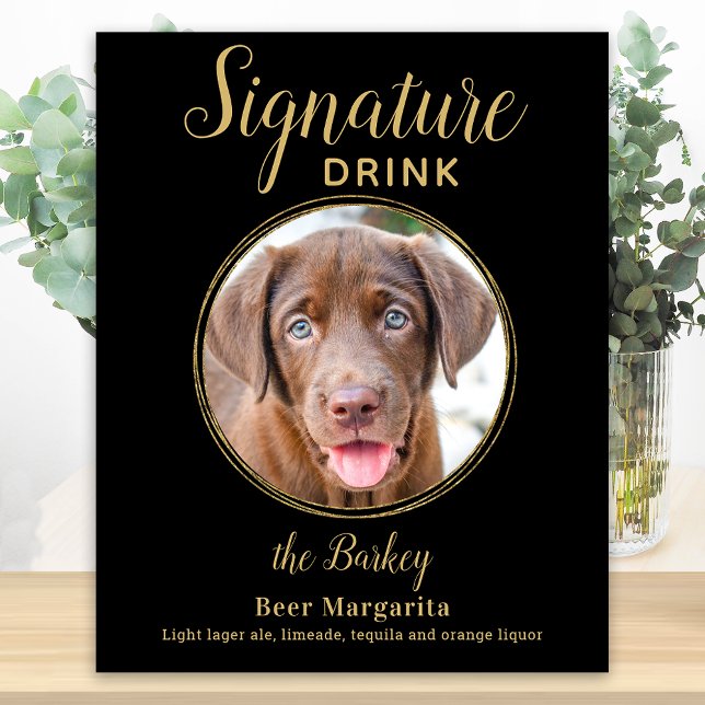Póster Bebida Personalizada para Perros de Boda de Oro Ne (Subido por el creador)