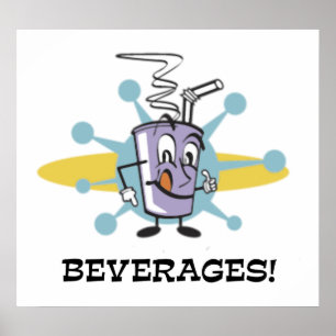 Póster Bebidas