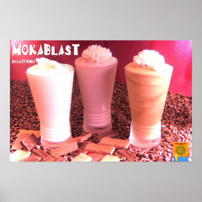 Póster Bebidas combinadas de Mokablast (Frente)