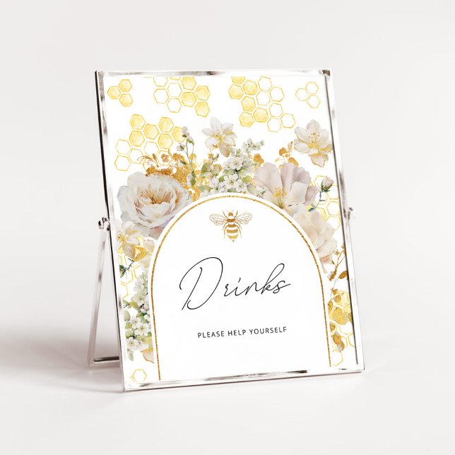 Póster Bebidas de abeja floral de oro te ayudan (Subido por el creador)