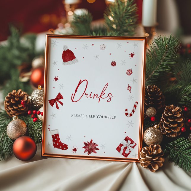 Póster Bebidas de Baby Shower para Navidades de bebé de S (Subido por el creador)