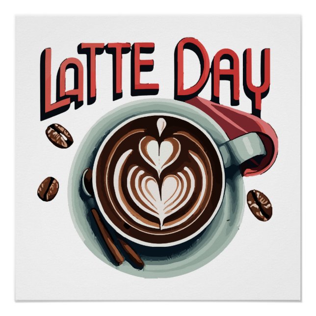 Póster Bebidas de Café (Anverso)