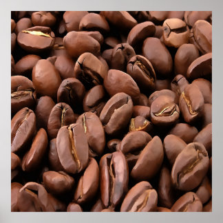 Póster Bebidas de café tostadas artísticas