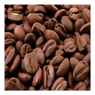 Póster Bebidas de café tostadas artísticas