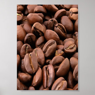 Póster Bebidas de café tostadas artísticas