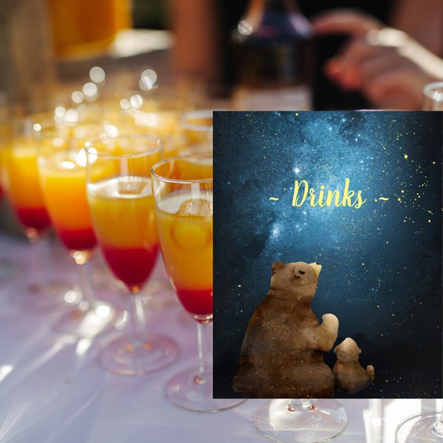 Póster Bebidas de estrella pequeña de oso lindo (Subido por el creador)