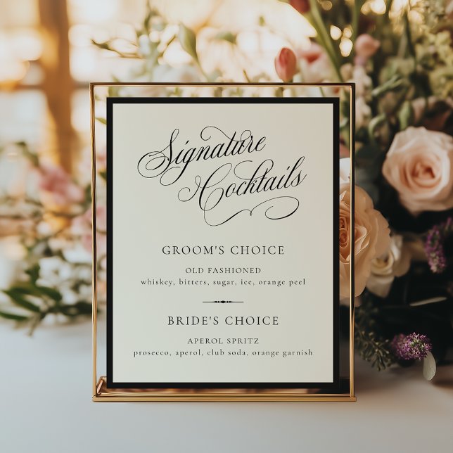 Póster Bebidas de Firma de STATELY para Bodas (Subido por el creador)