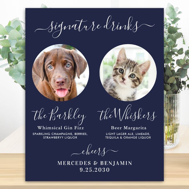 Póster Bebidas emblemáticas para bodas de perros Bebidas  (Subido por el creador)