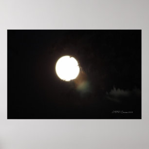 Póster Bebidas espirituosas en una noche iluminada por la