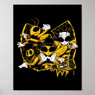 Póster Bebidas Hip Hop Old School Rap Music Lover