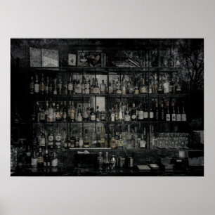 Póster Bebidas No 1 Versión de película antigua