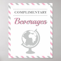 Bebidas Viaje Avión Línea Aérea Fiesta