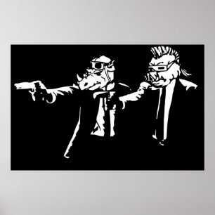 Póster Bebop Rocksteady  Thug life  Pfiction mashup