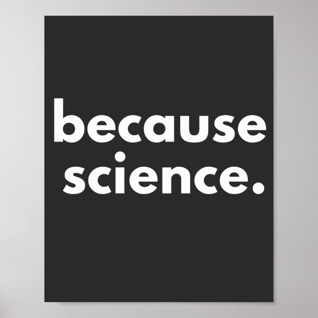 Póster Because Science (Frente)