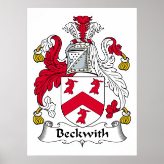 Póster Beckwith Family Crest