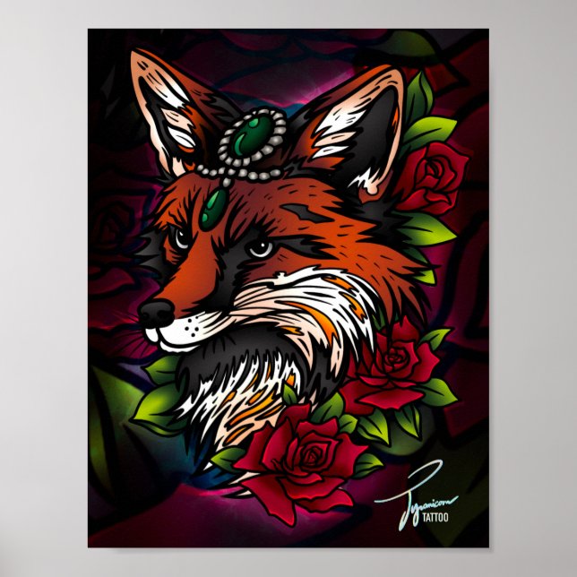 Póster Bedazzled Fox (Frente)