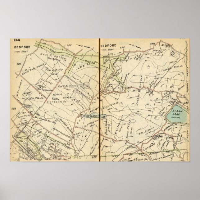 Póster Bedford, Nueva York (Frente)