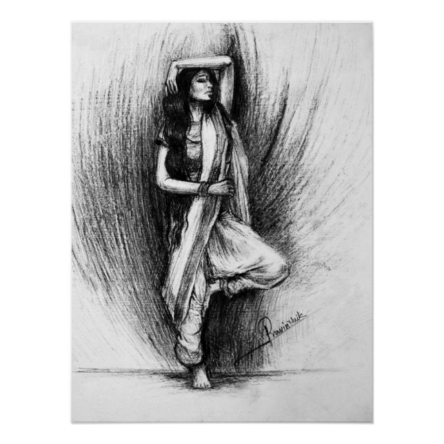 Póster Bedhunda - pintura figurativa (Anverso)