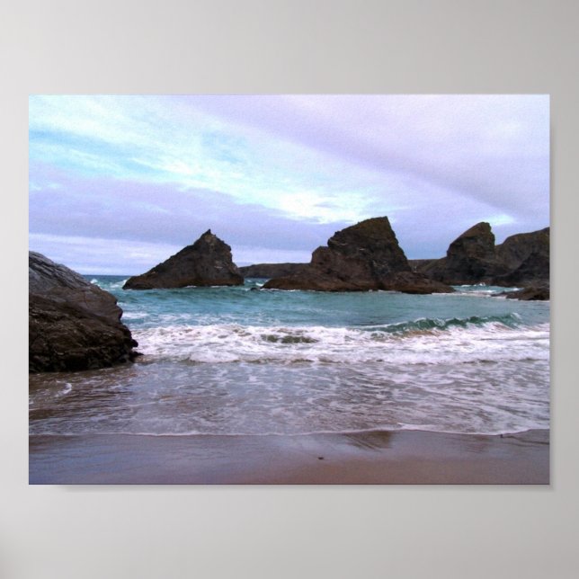 Póster Bedruthan Steps Cornwall Photographer Poster (Frente)