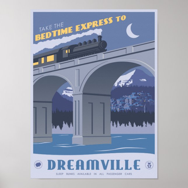Póster Bedtime Express a Dreamville (Frente)