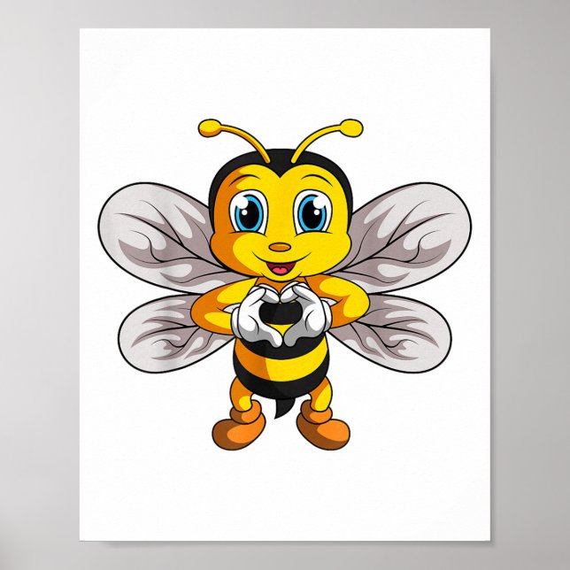 Póster Bee Bumble Bee Niños Chicas Boys _1 (Frente)