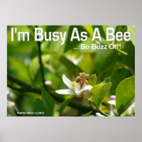 Bee - Estoy ocupado, así que Buzz fuera - Poster