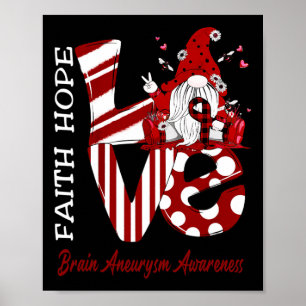 Póster Bee Gnome Ama al Cerebro Conciencia sobre el neura
