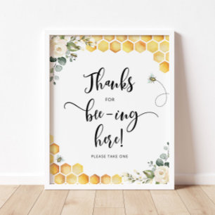 Póster Bee gracias por haber estado aquí