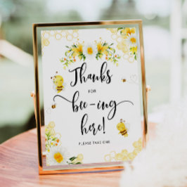 Póster Bee gracias por haber estado aquí