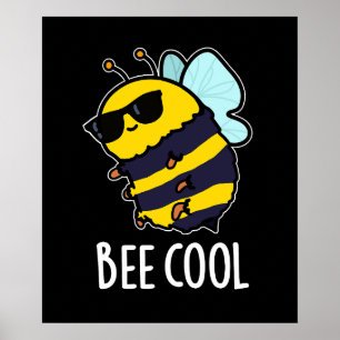 Póster Bee Guay Funny Insect Bee Pun Dark BG
