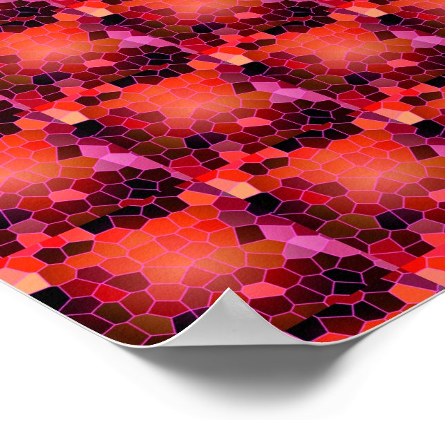 Póster Bee Hive Red (Esquina)