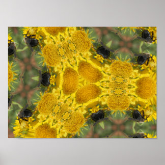 Póster Bee in a Kaleidoscope