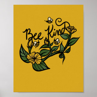 Póster Bee Kind