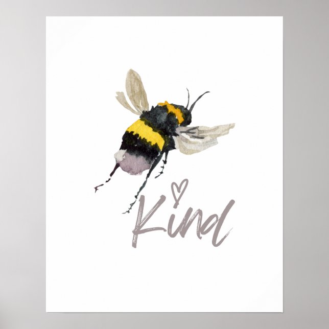 Póster Bee Kind (Frente)