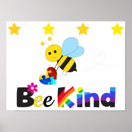 Póster Bee Kind