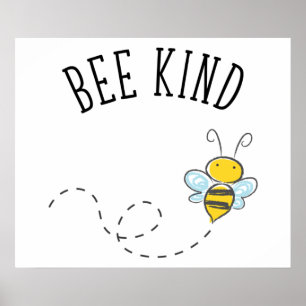 Póster Bee Kind