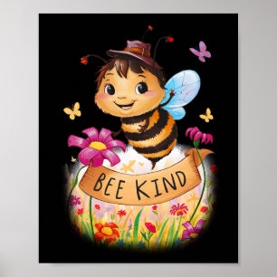 Póster Bee Kind Pegatina2