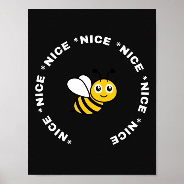 Póster Bee Nice (Frente)