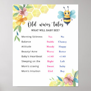 Póster Bee Old Wives cuenta de la Junta de Revelación de 