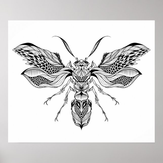 Póster Bee-Wasp Tattoo 2 (Frente)