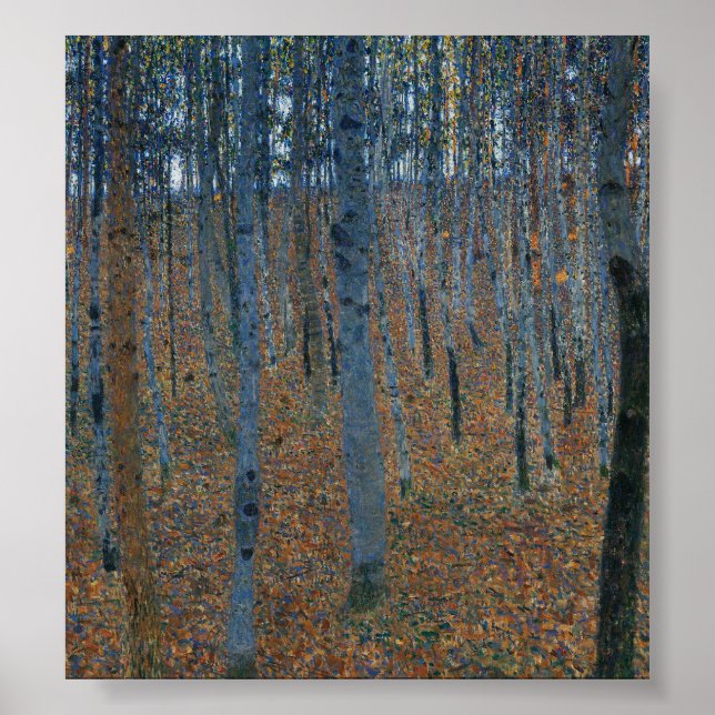 Póster Beech Grove I de Gustav Klimt (Frente)